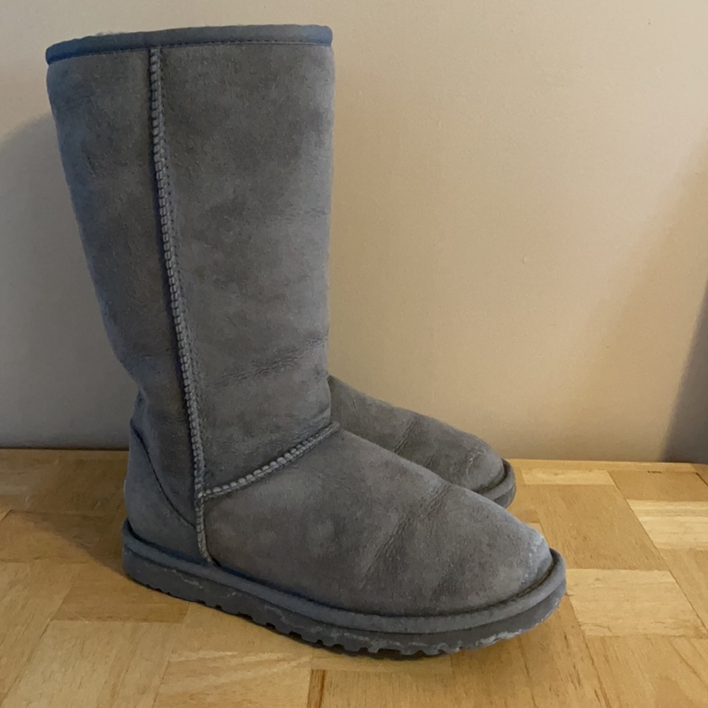 Ugg Classic Tall Boots Gray size 6 - Picture 2 of 6